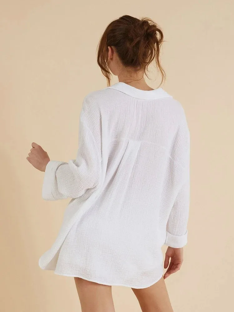 White Cozy Loungewear Set