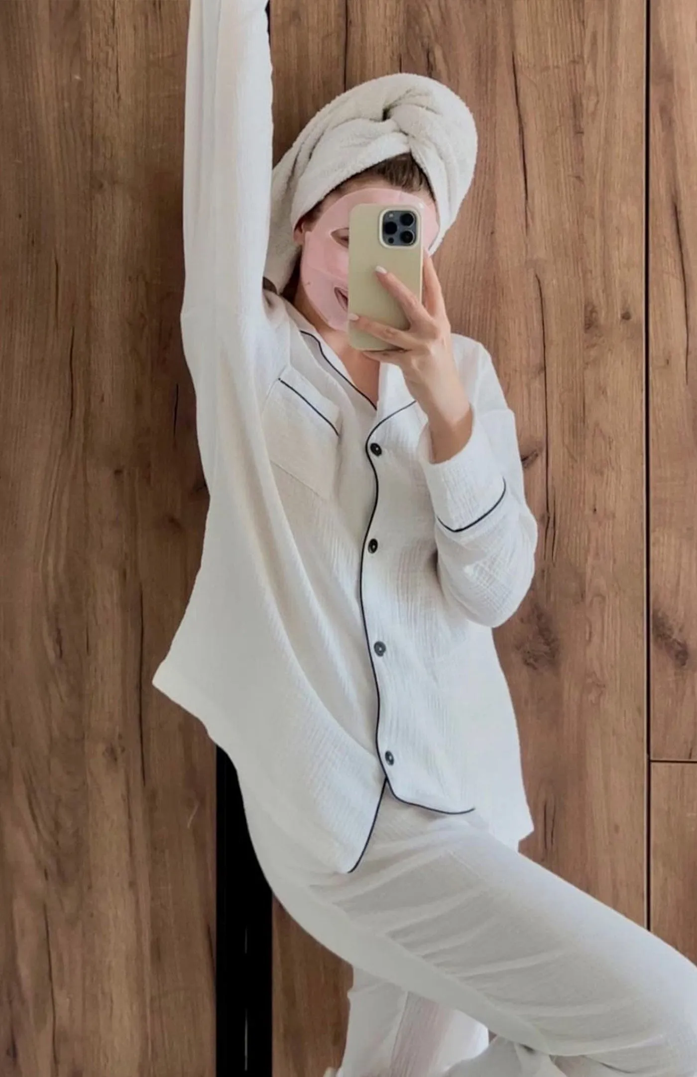 White Desert Loungewear Set | Cotton Linen Blend