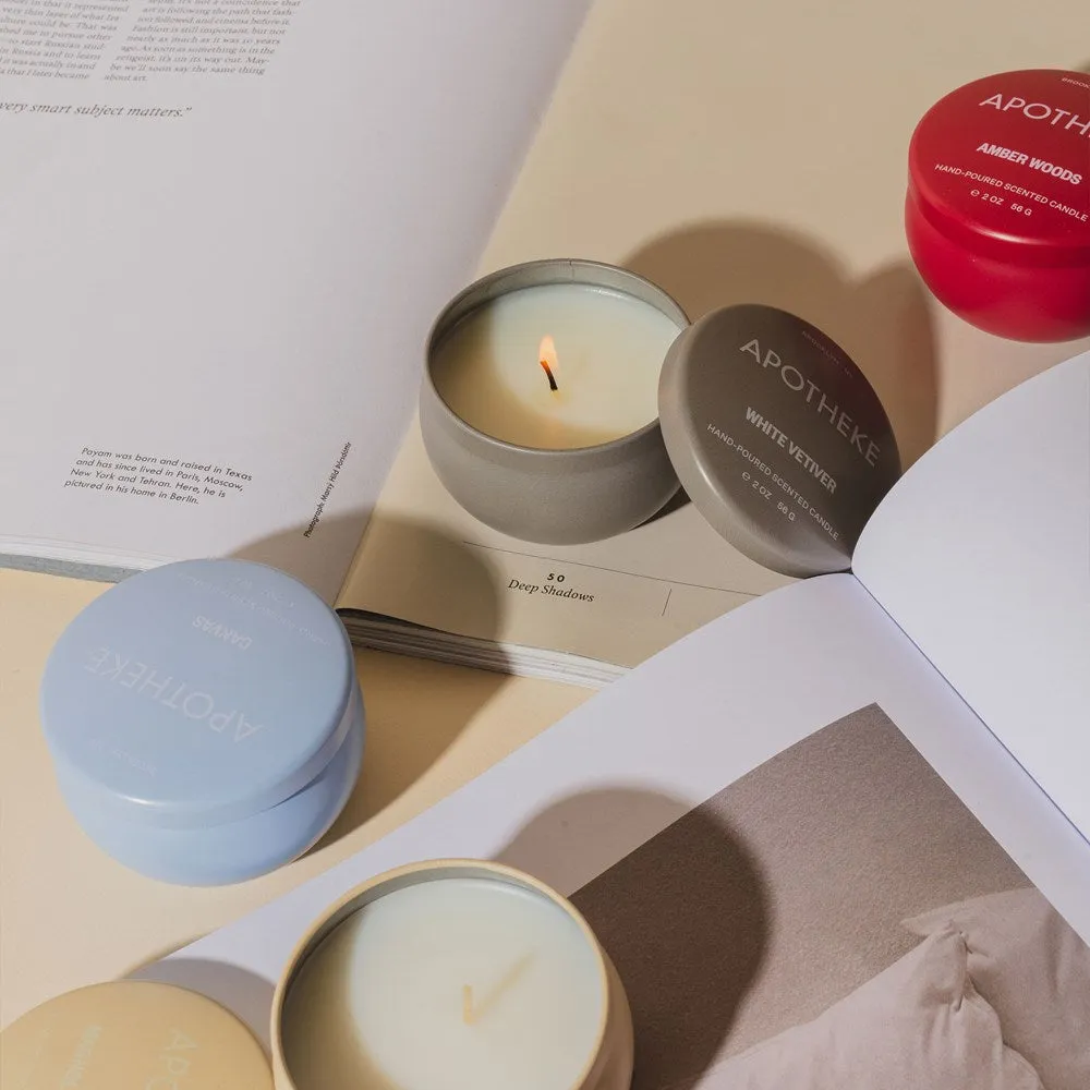 White Vetiver Mini Candle Tin
