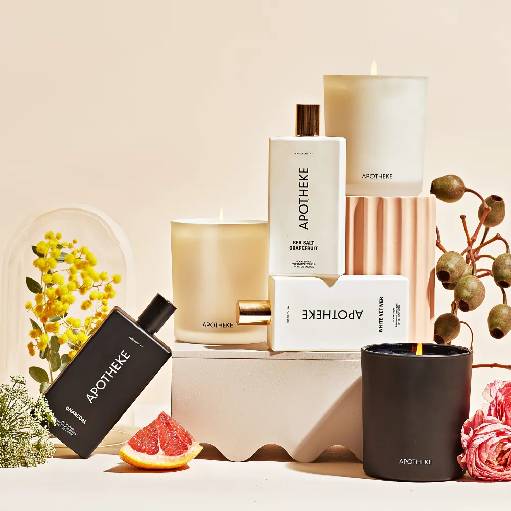 White Vetiver Room Spray and Classic Candle Duo