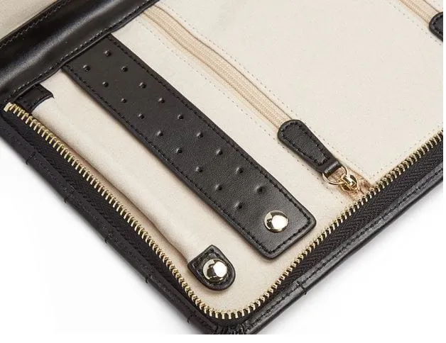 WOLF Caroline Large Jewelry Portfolio Black