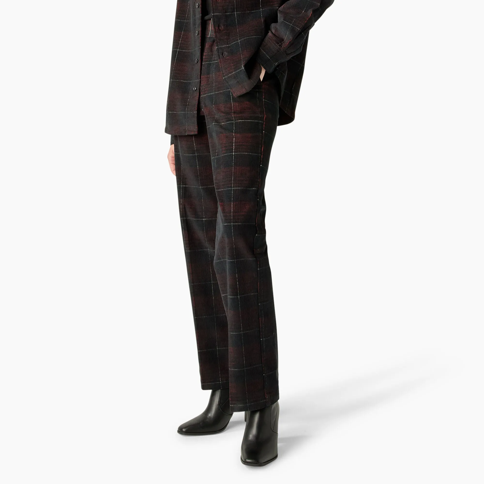 Women's Alma Plaid Pant - Corduroy Check Dark Base