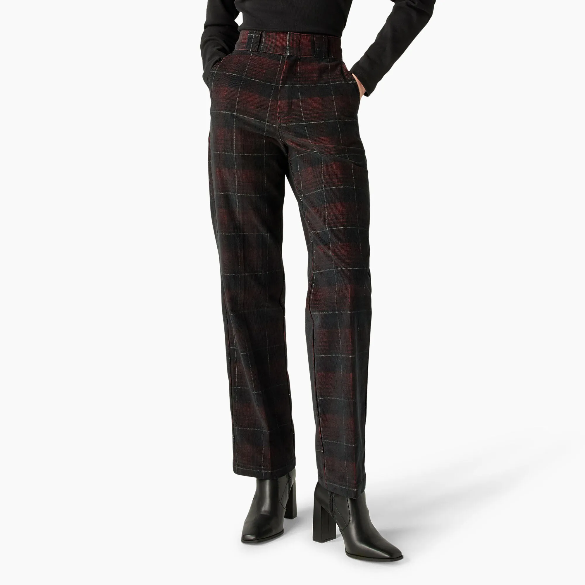 Women's Alma Plaid Pant - Corduroy Check Dark Base