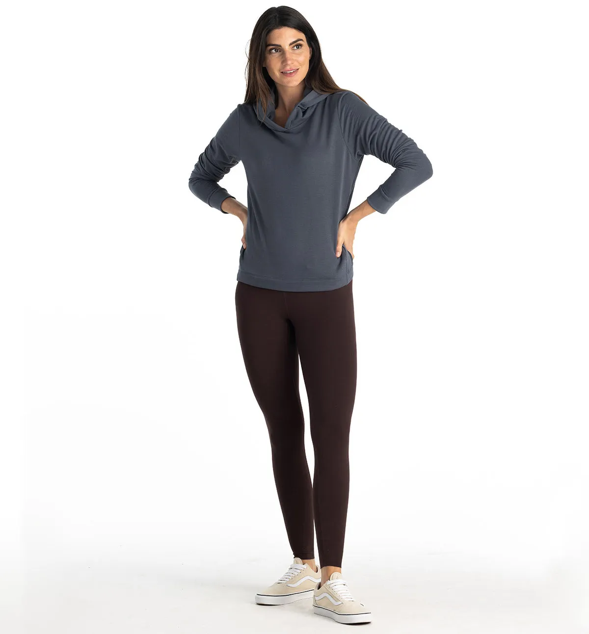 Women's Bamboo Lightweight Fleece Cropped Hoodie