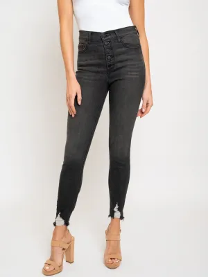 WOMEN'S BLACK DENIM JEANS