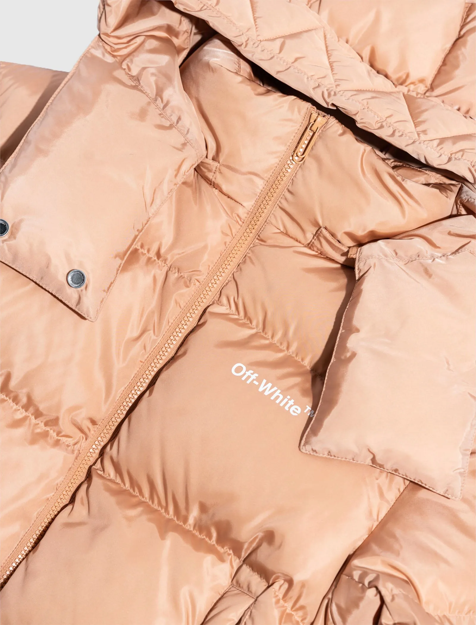 WOMEN'S DIAGONAL REGULAR-FIT PUFFER JACKET