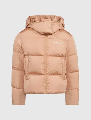 WOMEN'S DIAGONAL REGULAR-FIT PUFFER JACKET
