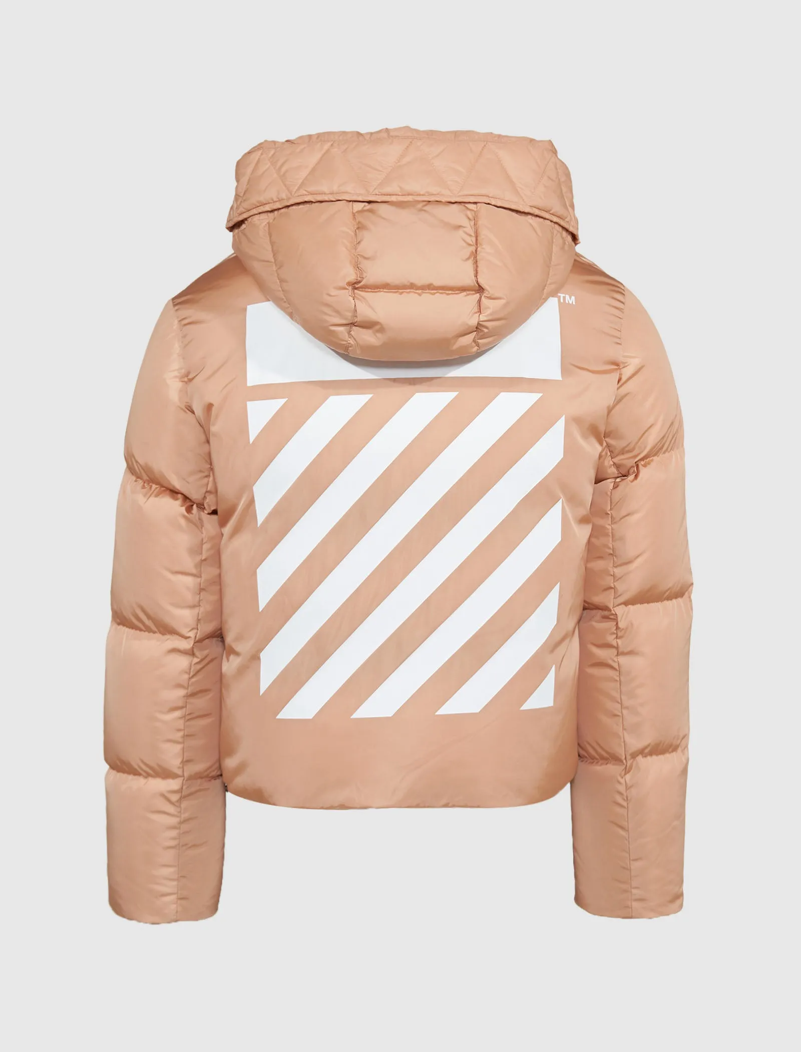 WOMEN'S DIAGONAL REGULAR-FIT PUFFER JACKET