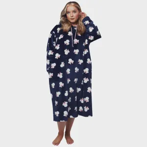 Womens Minnie Mouse Oversized Fleece Lounge Hoodie Blanket