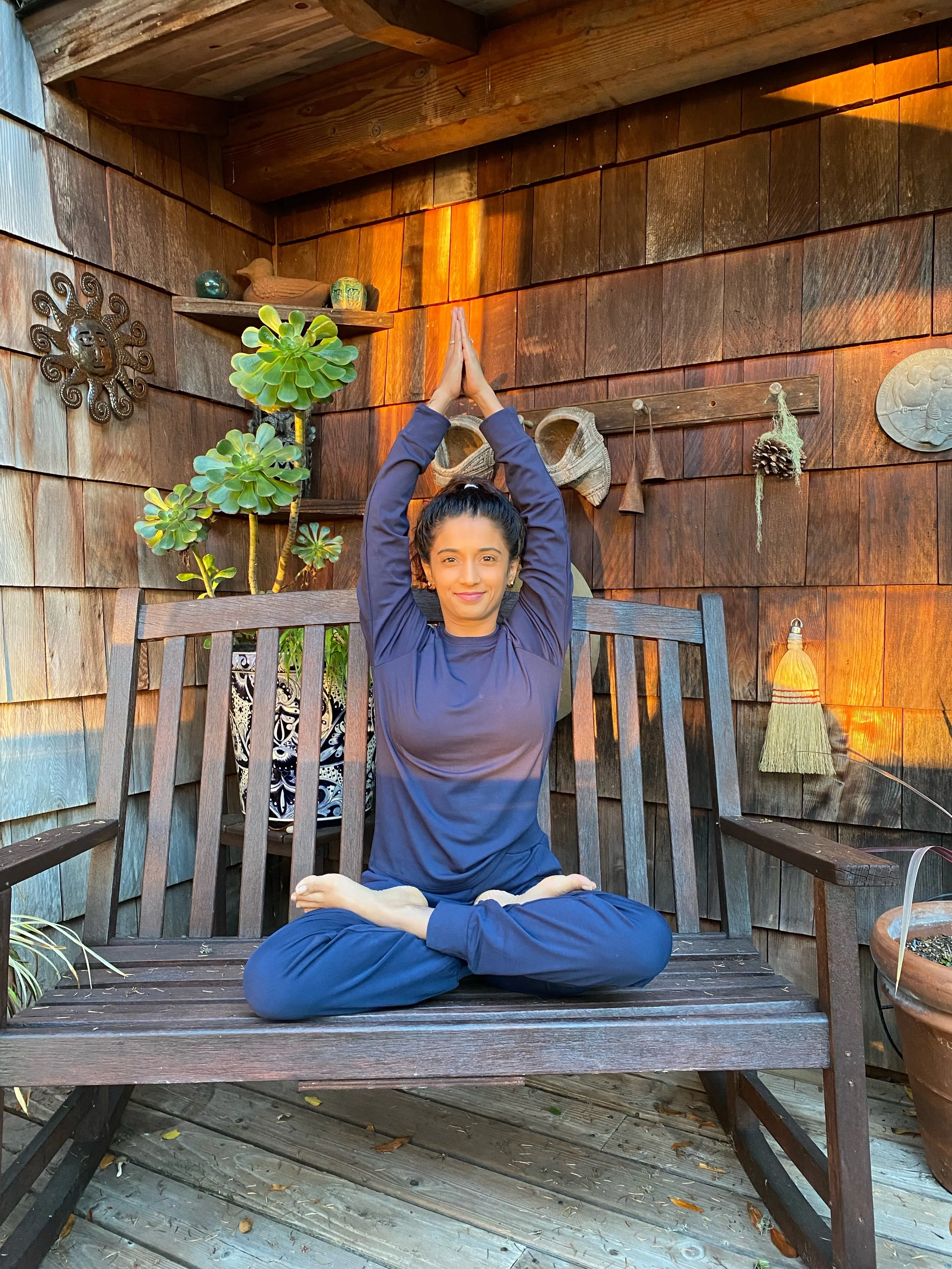 Women's Plain Bamboo Jogger & Pullover Set -Orange