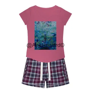 Women's Sleepy Tee and Flannel Short Secret Life of Plants