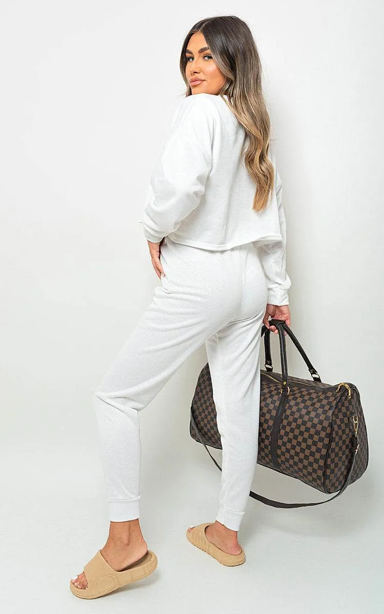 Womens Sweatshirt and Jogger Loungewear Co-ord Set