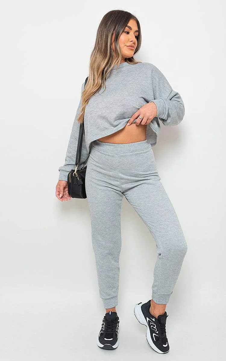 Womens Sweatshirt and Jogger Loungewear Co-ord Set