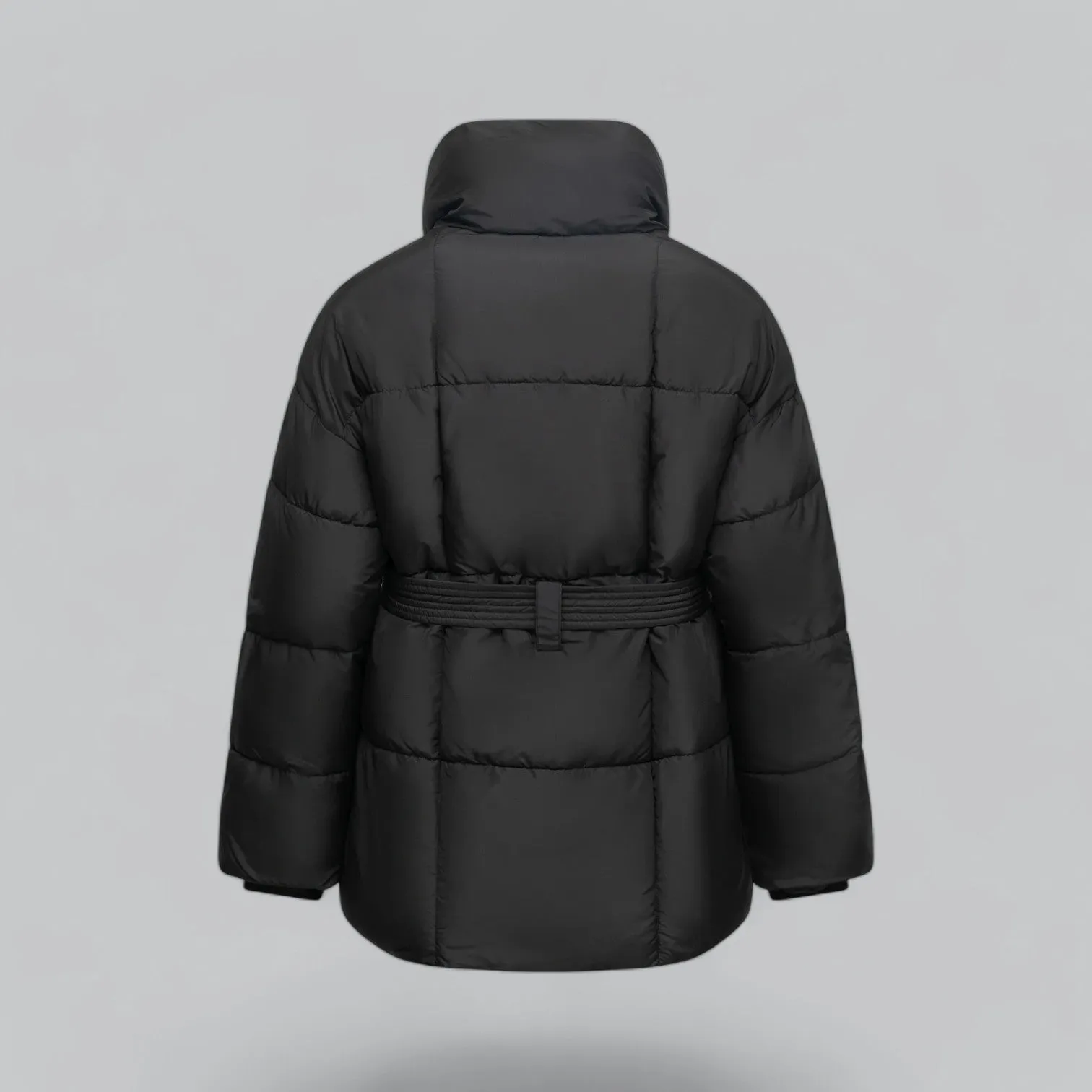 Women's Waterproof Belted Puffer Down Jacket | Insulated, Lightweight, Stylish Outerwear for Cold Weather