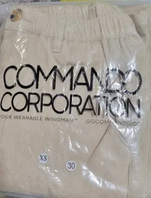 WOOF Commando Safe Corduroy Pants - Warm Sands - XS,30