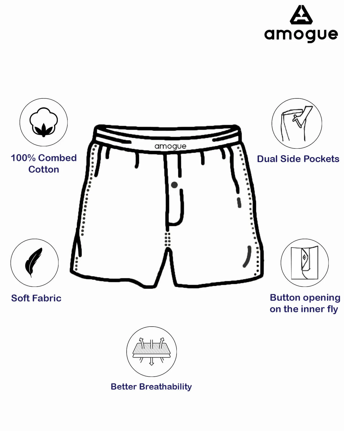 Yellow & White Printed Pack Of 2 Men Cotton Boxers