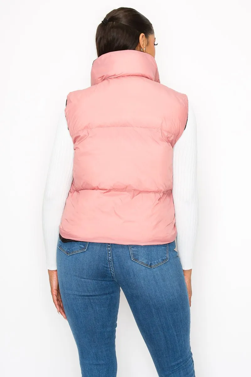 You Can't Change Me Reversible Puffer Vest